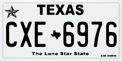 TX license plate CXE6976