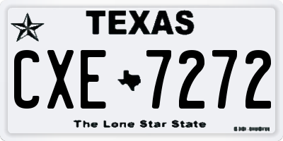 TX license plate CXE7272