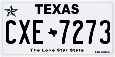 TX license plate CXE7273