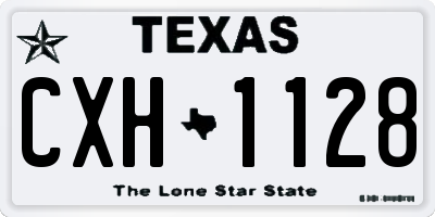 TX license plate CXH1128