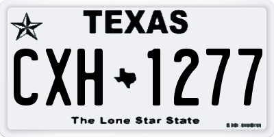 TX license plate CXH1277