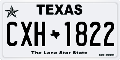 TX license plate CXH1822