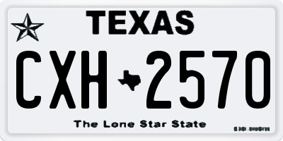 TX license plate CXH2570