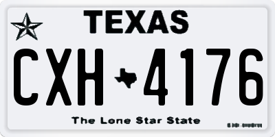 TX license plate CXH4176