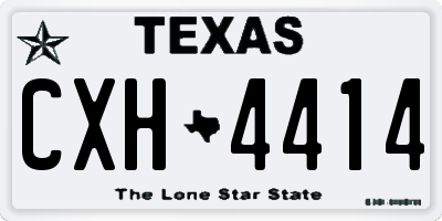 TX license plate CXH4414