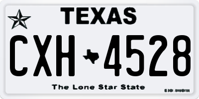 TX license plate CXH4528