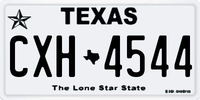 TX license plate CXH4544