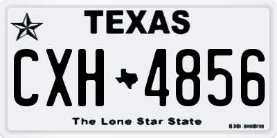 TX license plate CXH4856