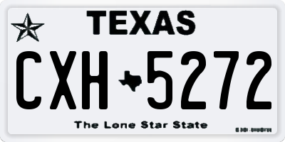 TX license plate CXH5272