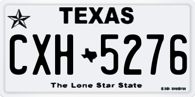 TX license plate CXH5276
