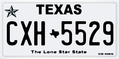 TX license plate CXH5529