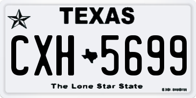 TX license plate CXH5699