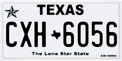 TX license plate CXH6056