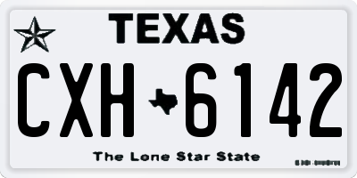 TX license plate CXH6142