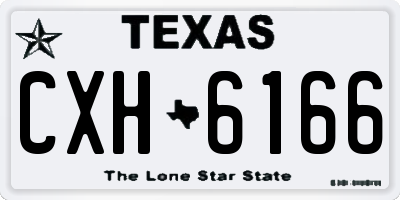 TX license plate CXH6166