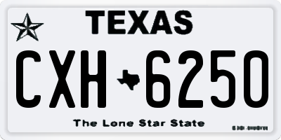 TX license plate CXH6250