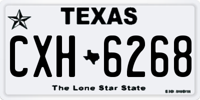 TX license plate CXH6268
