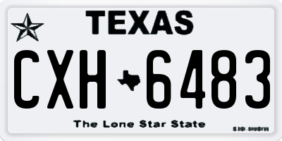 TX license plate CXH6483