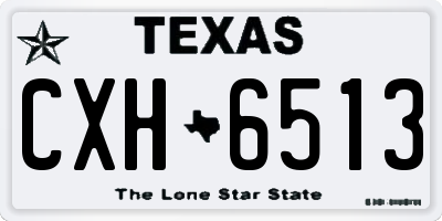 TX license plate CXH6513