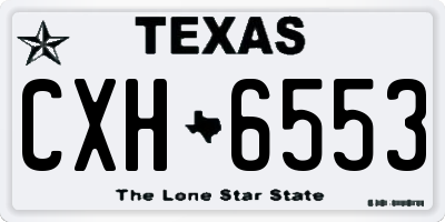 TX license plate CXH6553