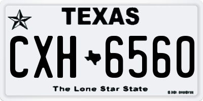 TX license plate CXH6560