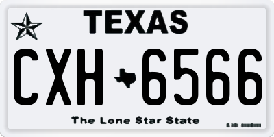 TX license plate CXH6566