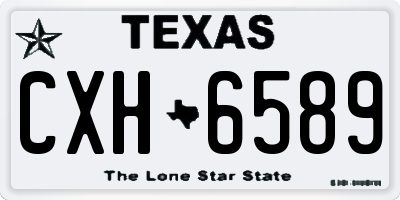 TX license plate CXH6589