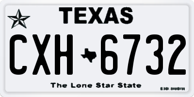 TX license plate CXH6732