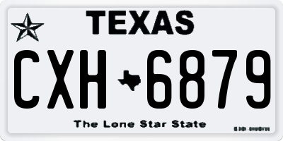 TX license plate CXH6879