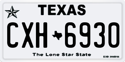 TX license plate CXH6930