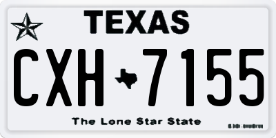 TX license plate CXH7155