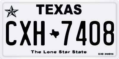 TX license plate CXH7408