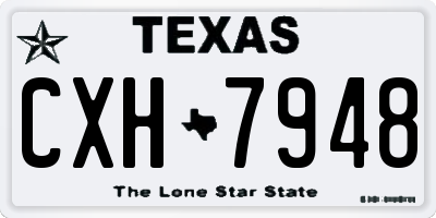 TX license plate CXH7948