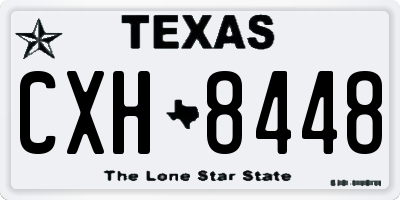 TX license plate CXH8448