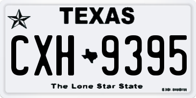 TX license plate CXH9395