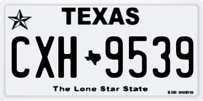 TX license plate CXH9539