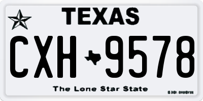 TX license plate CXH9578