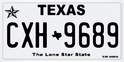 TX license plate CXH9689