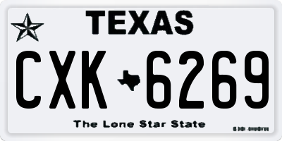 TX license plate CXK6269