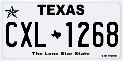 TX license plate CXL1268