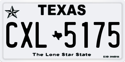 TX license plate CXL5175