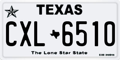 TX license plate CXL6510