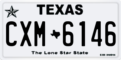 TX license plate CXM6146