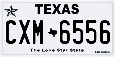 TX license plate CXM6556