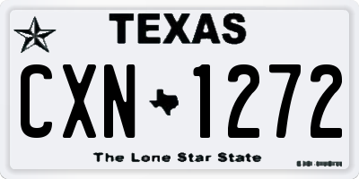 TX license plate CXN1272
