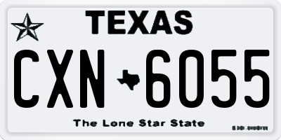 TX license plate CXN6055