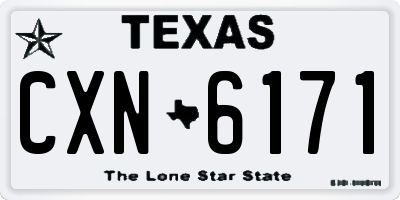 TX license plate CXN6171