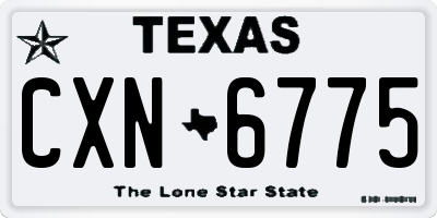 TX license plate CXN6775