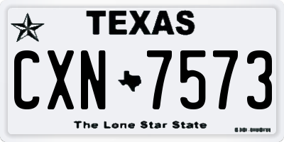 TX license plate CXN7573