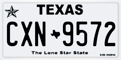 TX license plate CXN9572